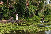 Kerala backwaters, travelling the neighborhood by public ferry service from  Alleppey to Kumbakonam. 